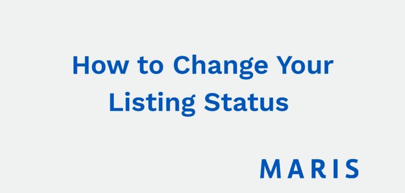 How to Change the Status of a Listing - New
