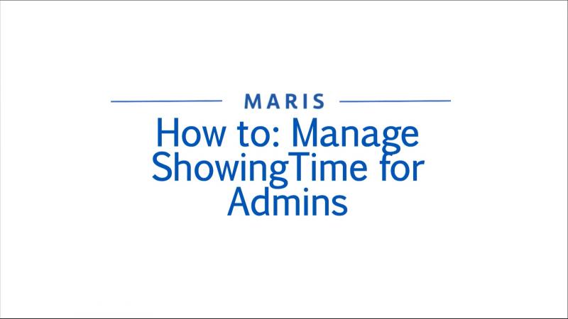 How to Manage ShowingTime for Admins - Matrix